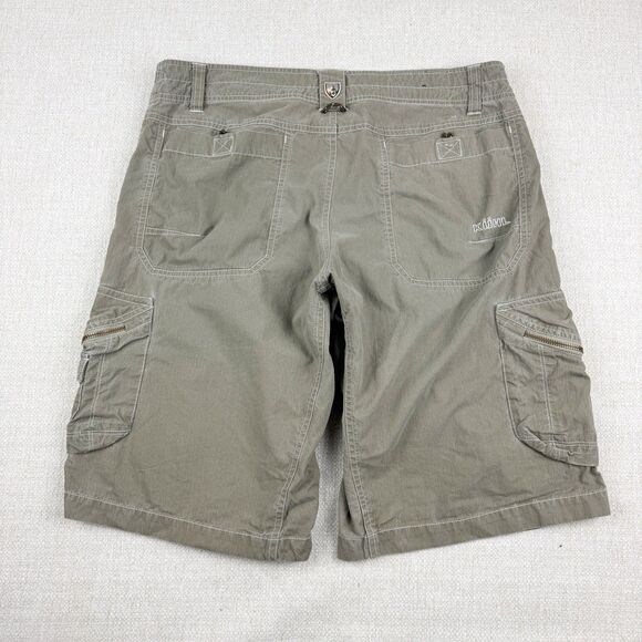 Kuhl Men's Crag Series Cargo Pocket Green Outdoor Hiking Utility Work Shorts 34 - Picture 2 of 15